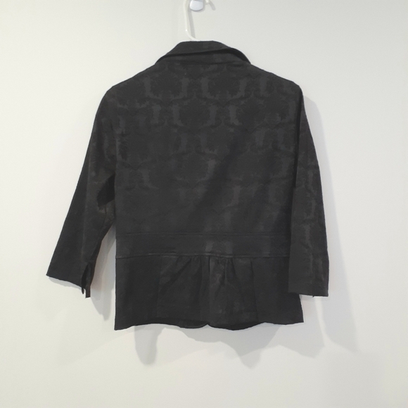 Retro Y2K Urban Behavior Tapestry Style 3/4 Sleeve  Blazer - Picture 3 of 10